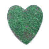 DVH Uvarovite Garnet Green Druzy Heart Russia Drusy 54x50x10 (4450)