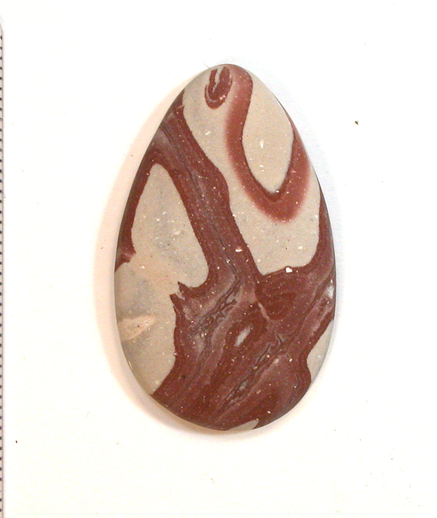 DVH Utah Wonderstone Cabochon Matte Rhyolite Cab 35x21x5mm (1399) - DVHdesigns