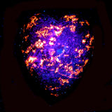 DVH Yooperlite Heart Fluorescent Sodalite Michigan 45x40x26 (4273)