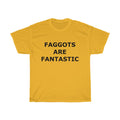 F@GG*T$ ARE FANTASTIC Classic Queen Fabulous QUEER Unisex Heavy Cotton Tee - DVHdesigns
