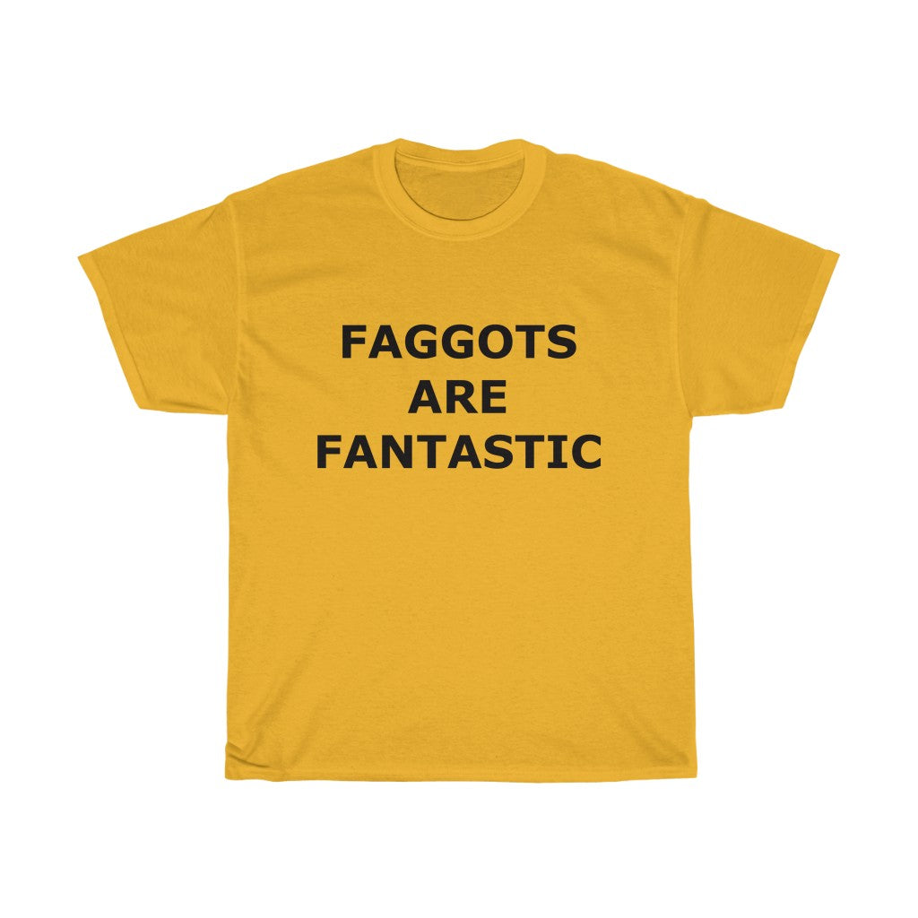 F@GG*T$ ARE FANTASTIC Classic Queen Fabulous QUEER Unisex Heavy Cotton Tee