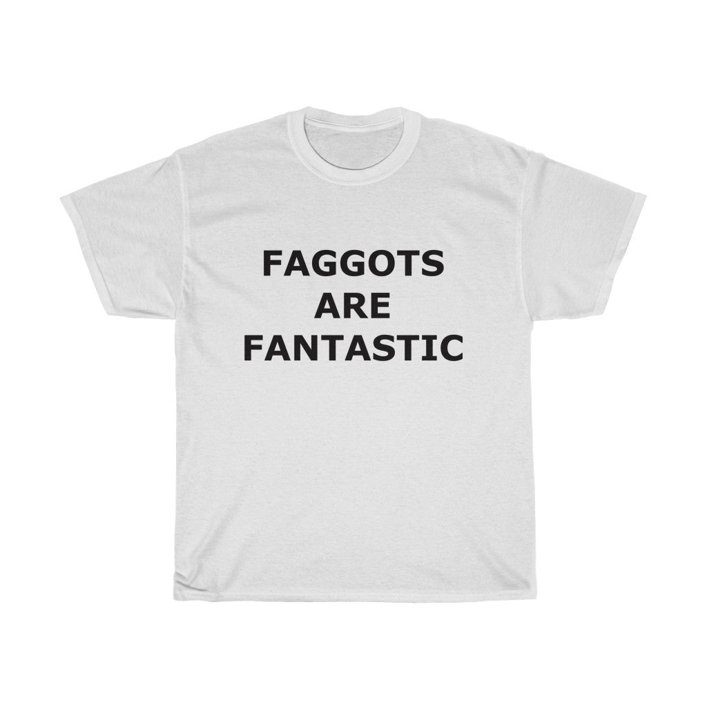 F@GG*T$ ARE FANTASTIC Classic Queen Fabulous QUEER Unisex Heavy Cotton Tee - DVHdesigns