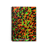 Spiral Notebook - Ruled Line Fluorescent Calcite Willemite Print! Franklin, New Jersey Rocks! - DVHdesigns