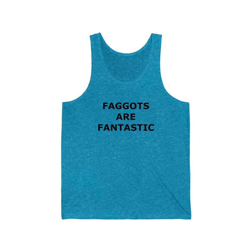 F@GG*TS ARE FANTASTIC Classic Queen Fabulous Queer Unisex Jersey Tank - DVHdesigns