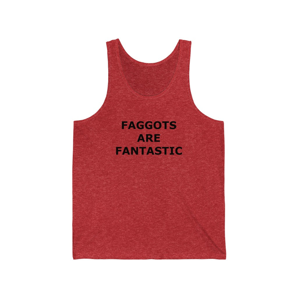 F@GG*TS ARE FANTASTIC Classic Queen Fabulous Queer Unisex Jersey Tank - DVHdesigns