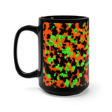 Fluorescent Calcite Willemite Print Black Mug 15oz! Franklin, New Jersey Rocks! - DVHdesigns
