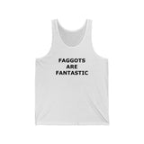 F@GG*TS ARE FANTASTIC Classic Queen Fabulous Queer Unisex Jersey Tank
