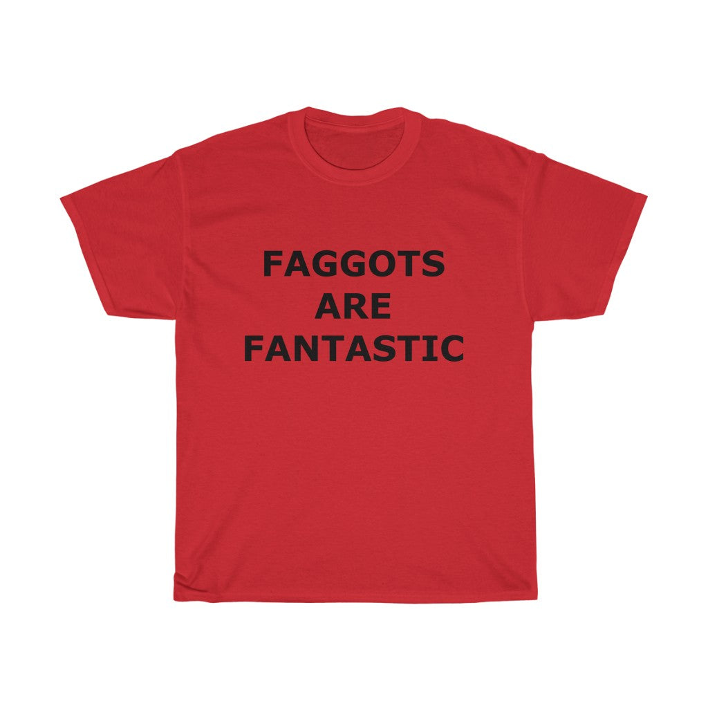F@GG*T$ ARE FANTASTIC Classic Queen Fabulous QUEER Unisex Heavy Cotton Tee - DVHdesigns