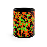 Fluorescent Calcite Willemite Print Black Mug 11oz! Franklin, New Jersey Rocks! - DVHdesigns