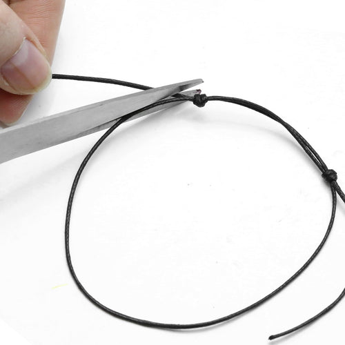 2mm Black Leather Cord 30" adjustable - DVHdesigns